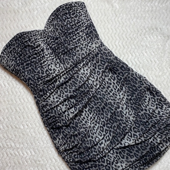 BCBGMaxAzria Dresses & Skirts - BCBGMAXAZRIA animal print mini dress